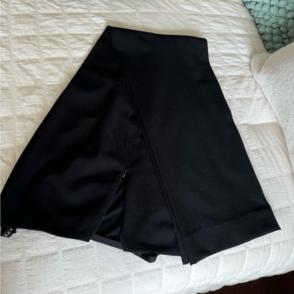 RALPH LAUREN DESIGNER BLACK WOOL PANTS. SIZE 8 NWOT